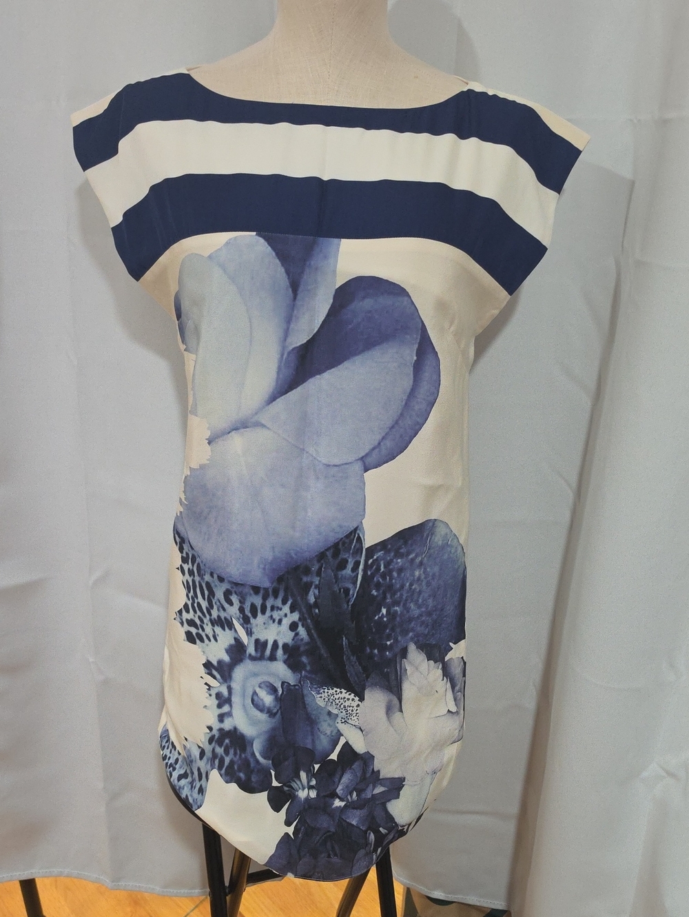 Tibi Jewel Orchid silk shift dress